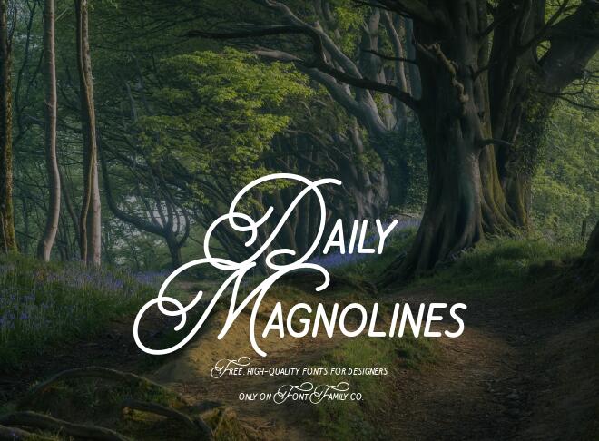 Daily Magnolines Font