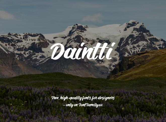 Daintti Font