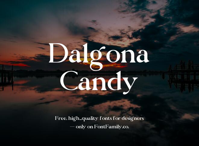Dalgona Candy Font