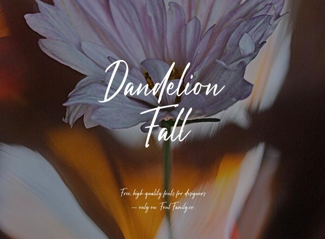 Dandelion Fall Font