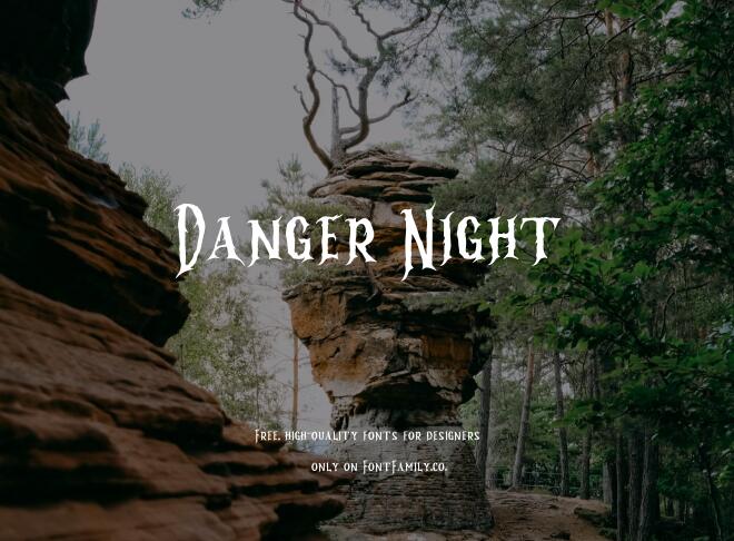 Danger Night Font