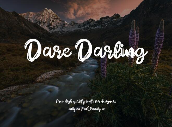 Dare Darling Font