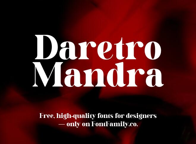Daretro Mandra Font