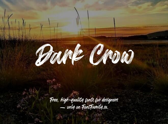 Dark Crow Font
