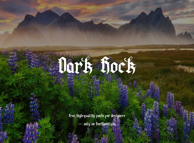 Dark Rock Font