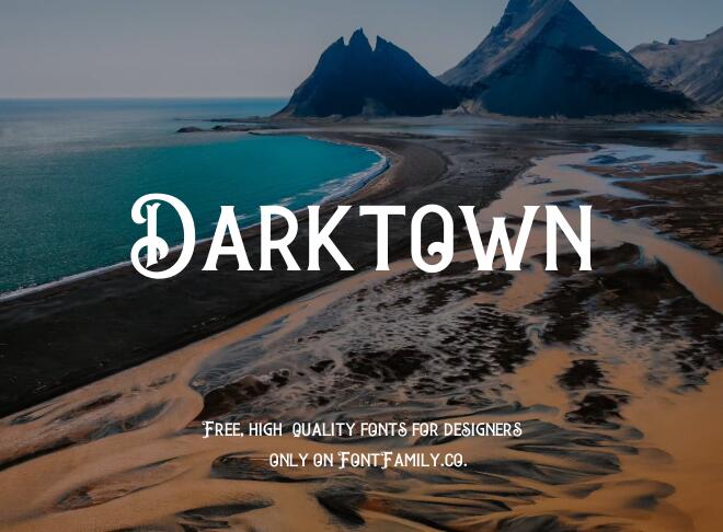 Darktown Font