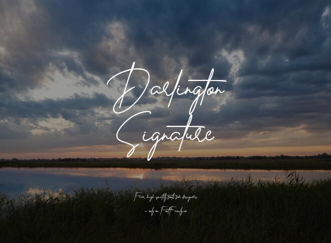 Darlington Signature Font