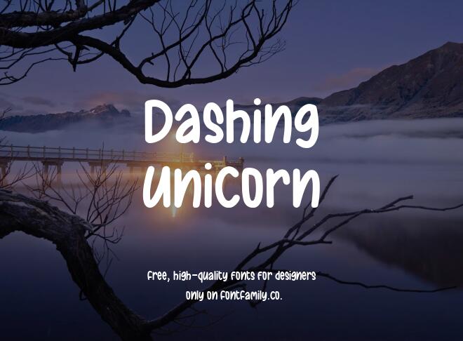 Dashing Unicorn Font