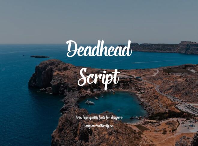Deadhead Script Font