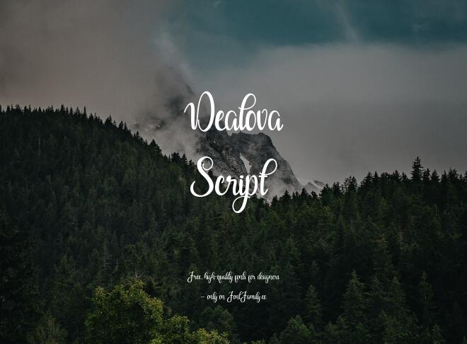 Dealova Script Font