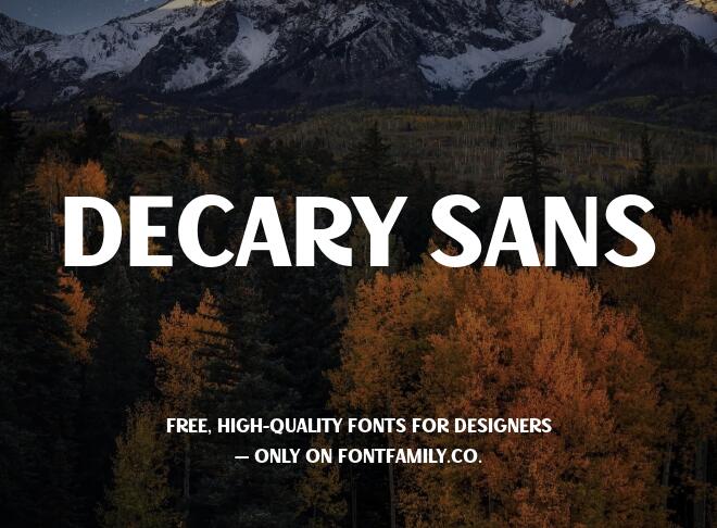 Decary Sans Font