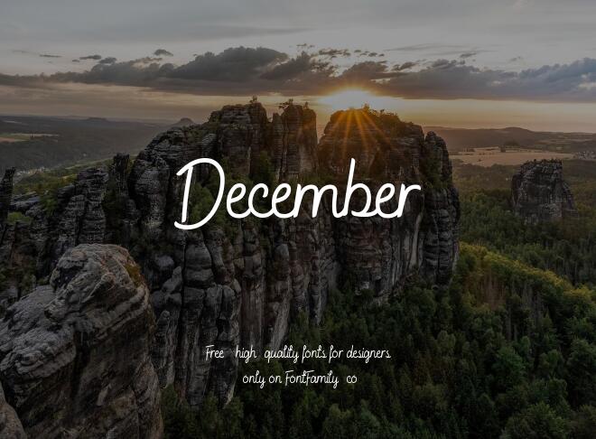 December Font