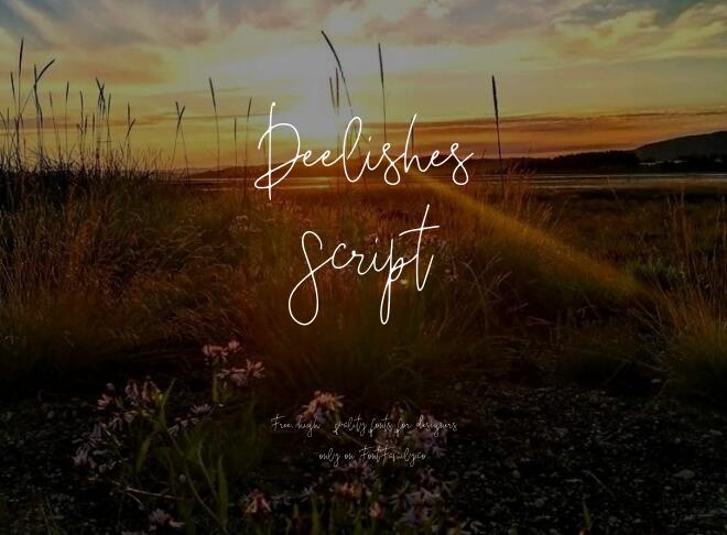 Deelishes Script Font