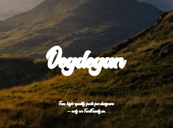 Degdegan Font