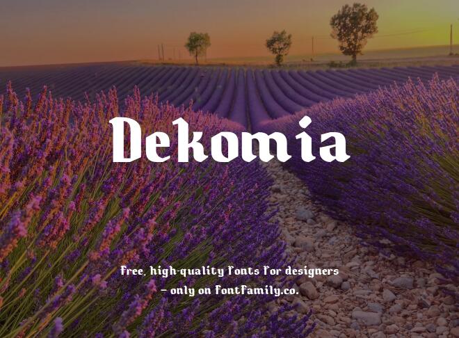 Dekomia Font