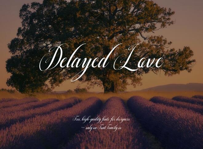 Delayed Love Font