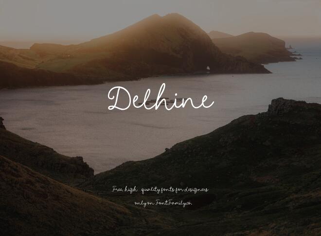 Delhine Font