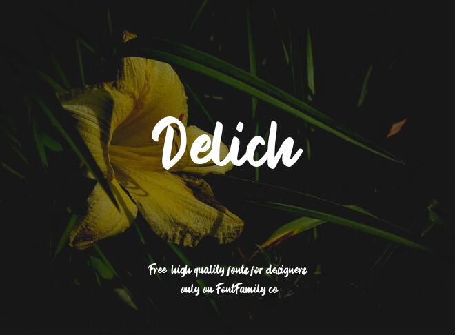 Delich Font