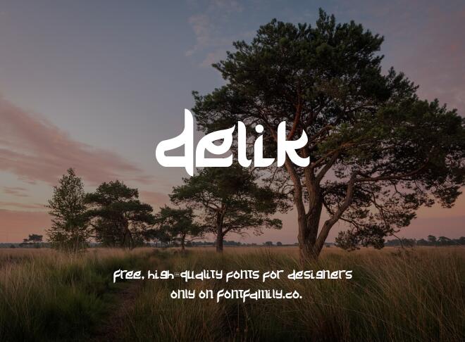 Delik Font