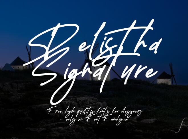 Delistha Signature Font
