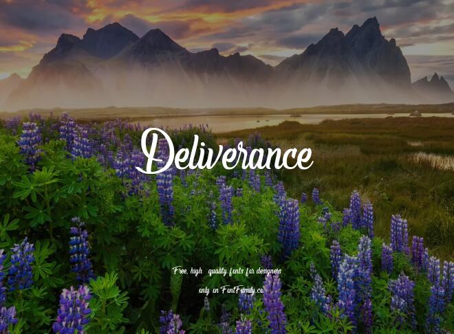 Deliverance Font