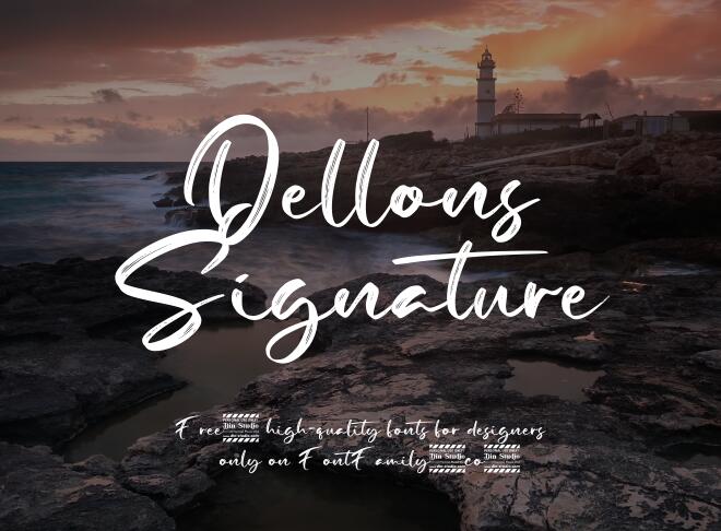 Dellons Signature Font