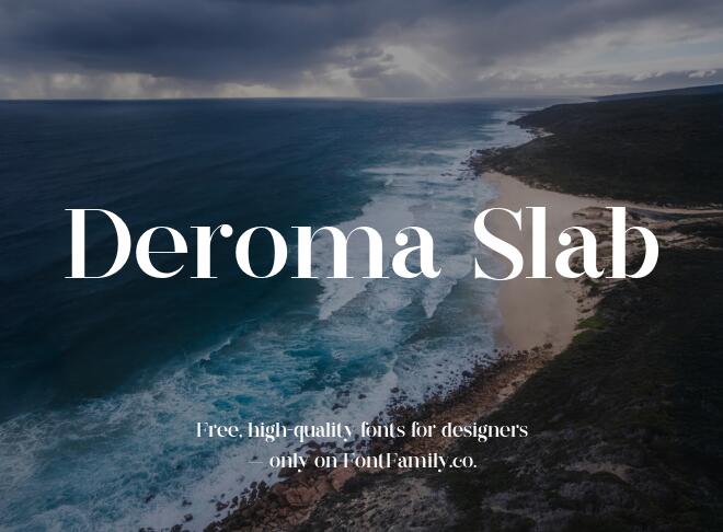 Deroma Slab Font