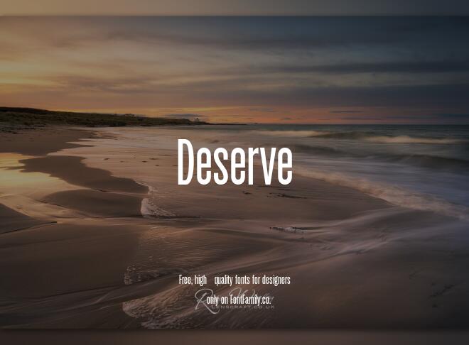 Deserve Font