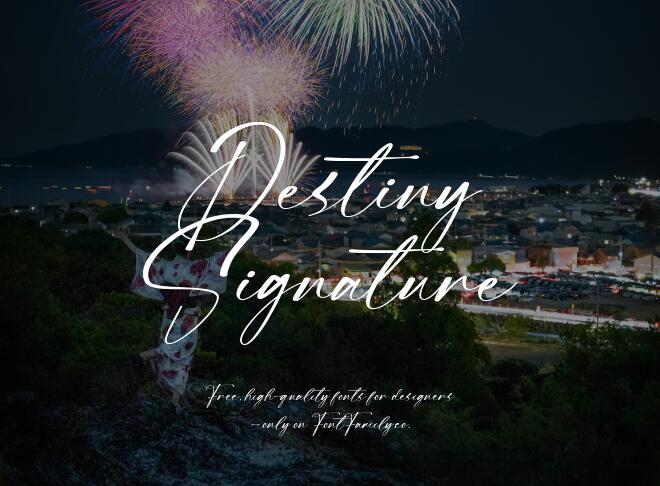 Destiny Signature Font