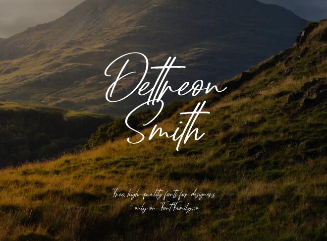 Dettreon Smith Font