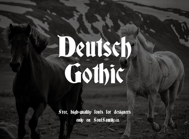 Deutsch Gothic Font
