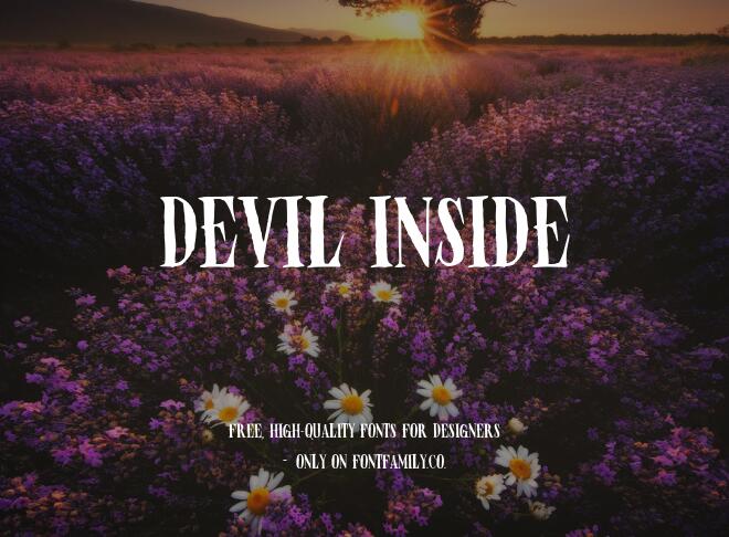 Devil Inside Font