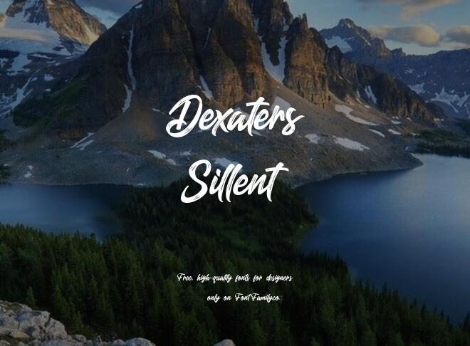 Dexaters Sillent Font