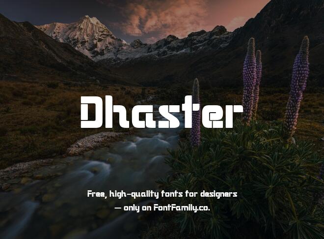 Dhaster Font