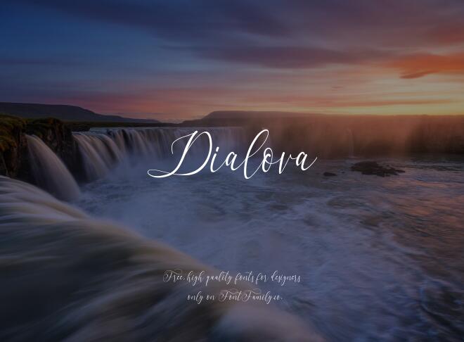 Dialova Font