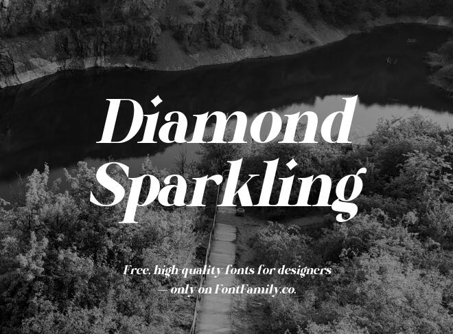Diamond Sparkling Font