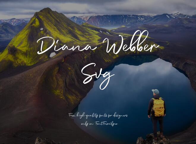 Diana Webber Svg Font