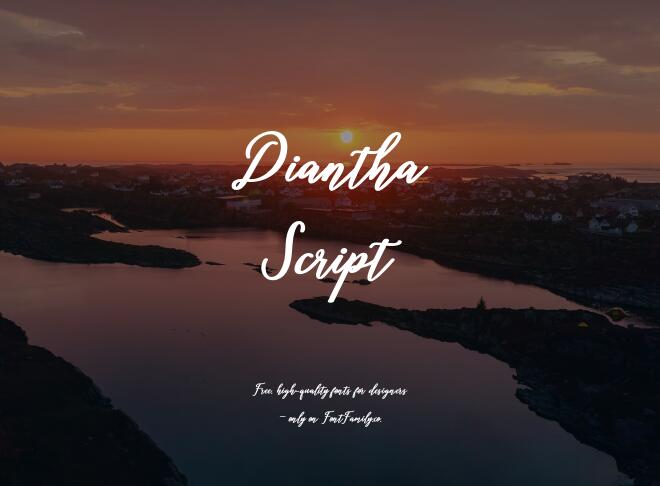 Diantha Script Font
