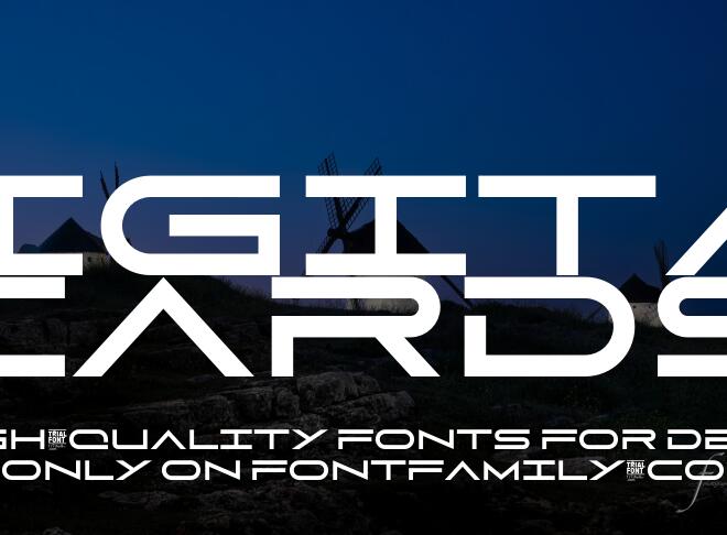 Digital Cards Font