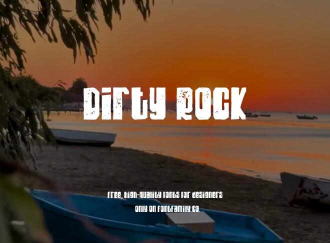 Dirty Rock Font
