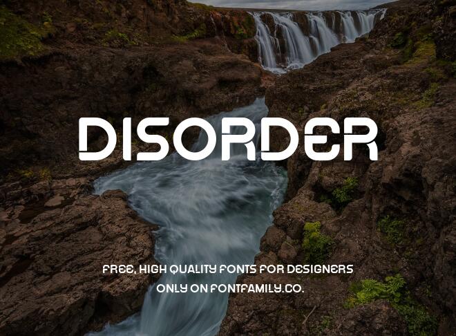 Disorder Font