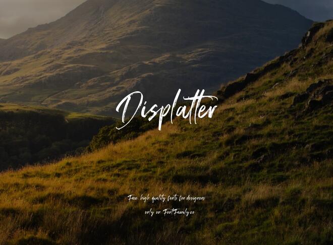 Displatter Font