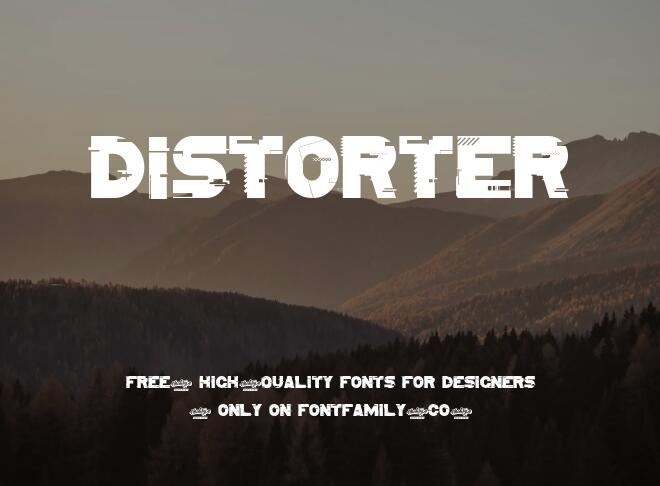 Distorter Font