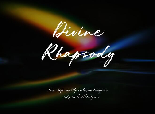 Divine Rhapsody Font