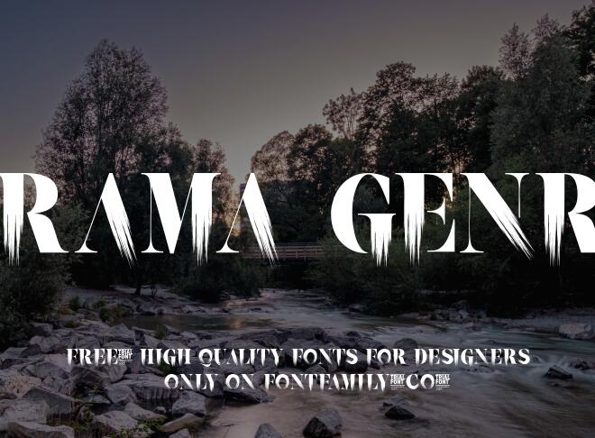 Drama Genre Font