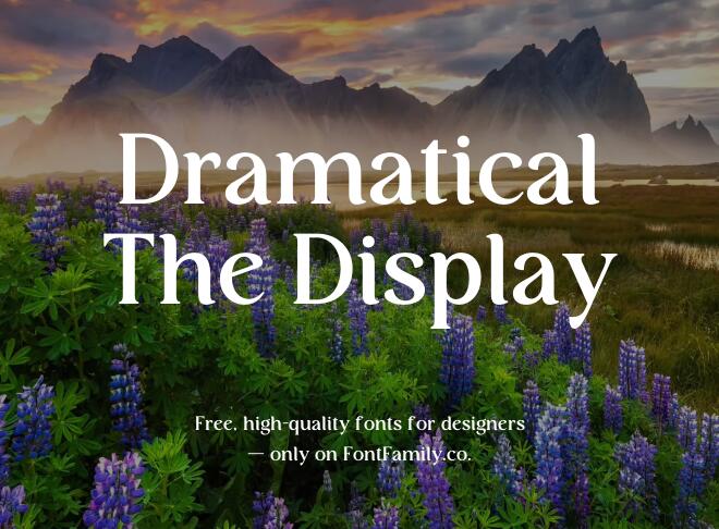 Dramatical The Display Font