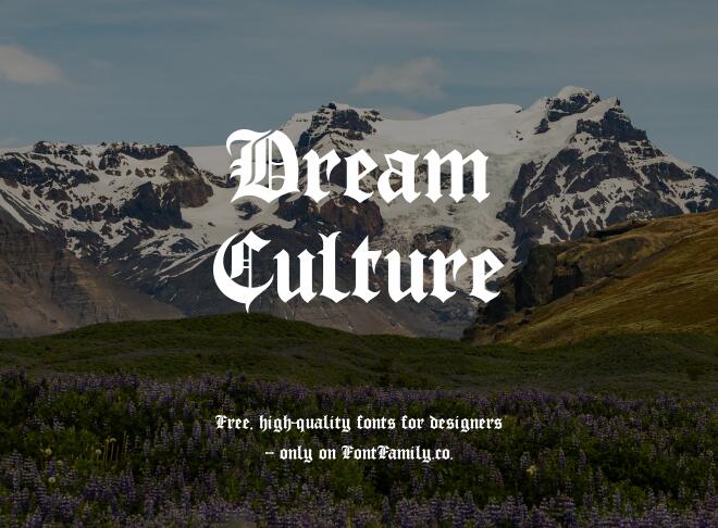 Dream Culture Font