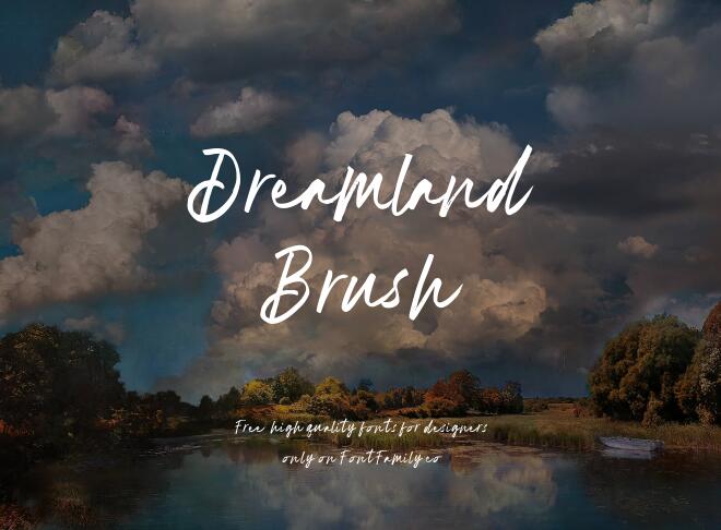 Dreamland Brush Font