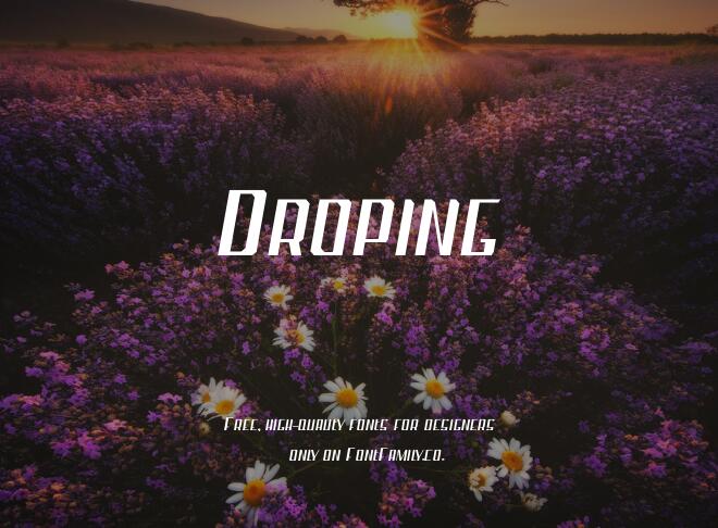 Droping Font