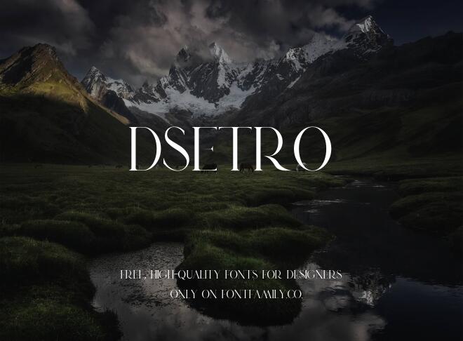 Dsetro Font
